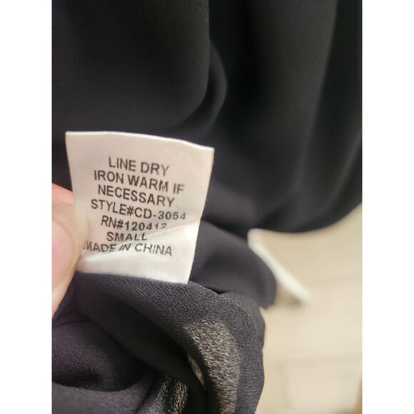 Elegant Black Chain Strap Mini Dress – Open Back Cocktail Party Dress - S - Picture 8 of 8